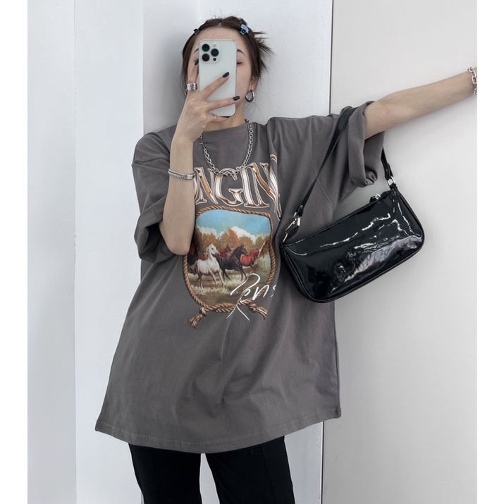 Áo phông LONGING PENS chất liệu cotton mát form oversize