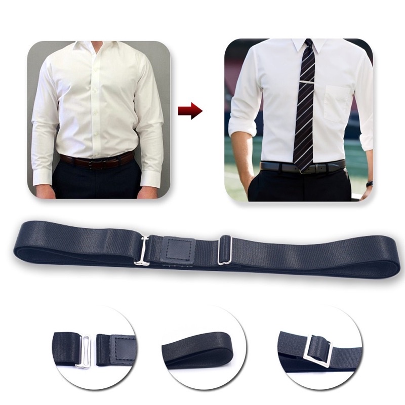 Đai giữ áo sơ mi thẳng khi sơ vin đóng thùng shirt stay - nịt thít áo sơ mi co giãn cho nam nữ Meo shop