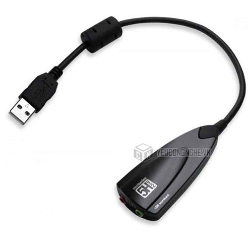 [Mã ELFLASH5 giảm 20K đơn 50K] BỘ CONVERT USB RA 2 CỔNG 3.5MM