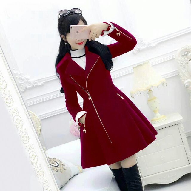 Áo Khoác Vest Form Dài Hàn Quốc