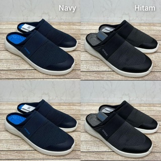 Giày dép crocs - giày sục lười vải lưới crocs literide mesh mule cho nam chống trơn trượt, chống hôi chân, hàng xuất xịn