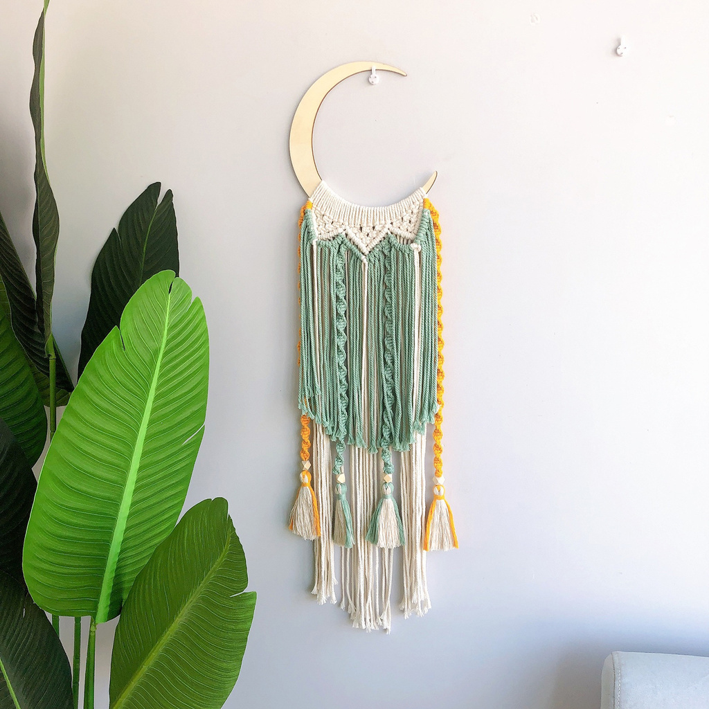 Bùa Đuổi Bắt Giấc Mơ Dream Catcher Màu Trắng Thân Thiện Với Môi Trường Dùng Để Trang Trí Phòng Ngủ