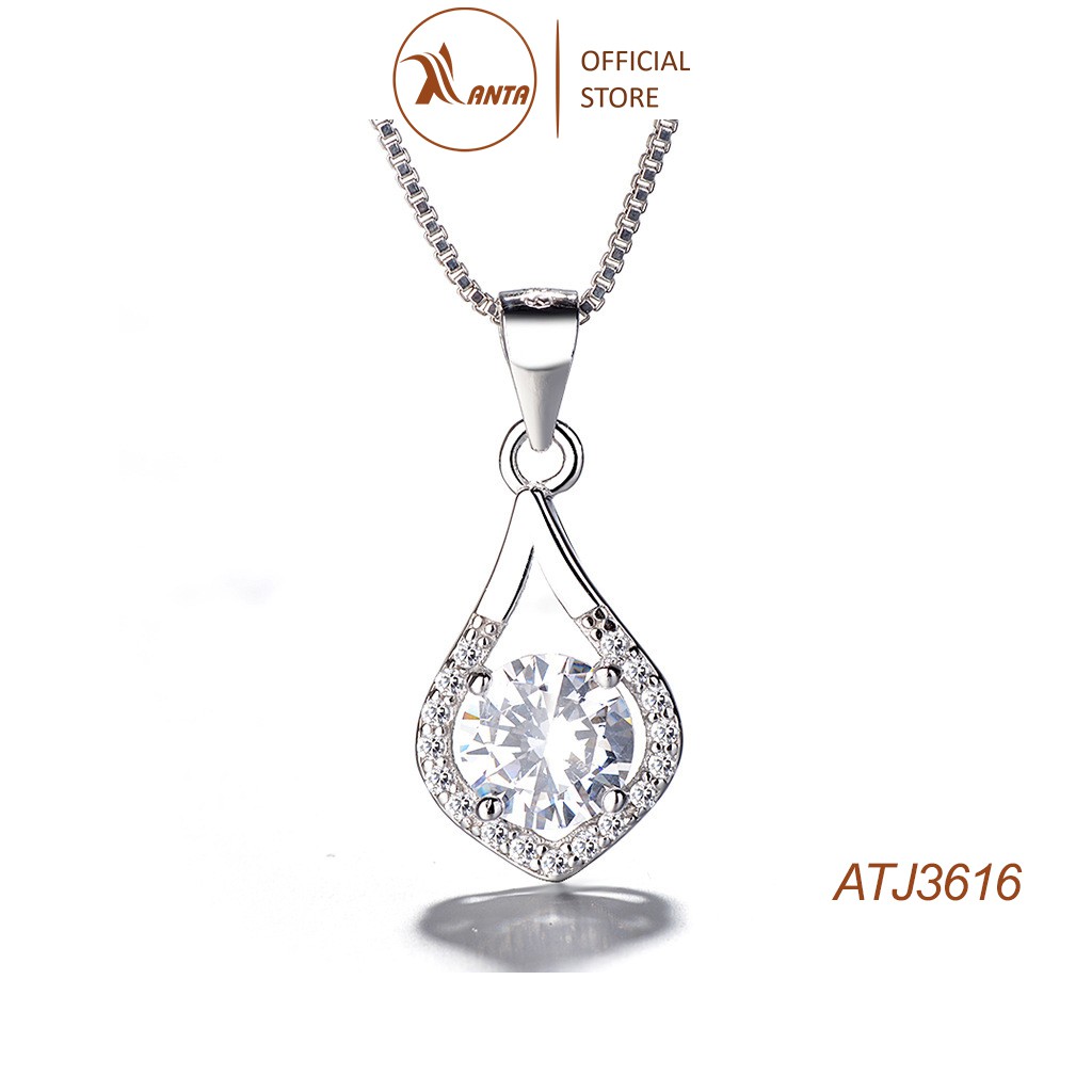 Dây chuyền mặt giọt lệ đính pha lê lấp lánh thời trang cao cấp cho nữ ANTA Jewelry - ATJ3616