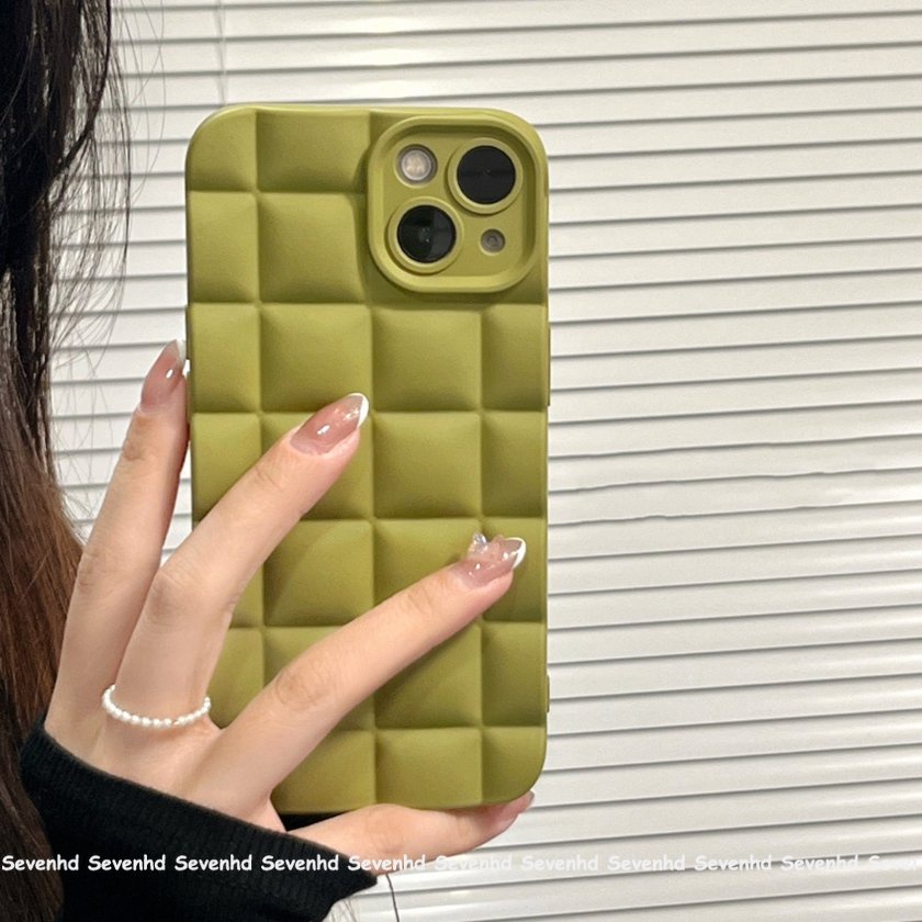 Ốp Điện Thoại Mềm Chống Sốc Màu Xanh Lá Trơn Đơn Giản Cho iPhone 13 12 11 Pro Max Xs Max Xr X 7 8 6 6s Plus
