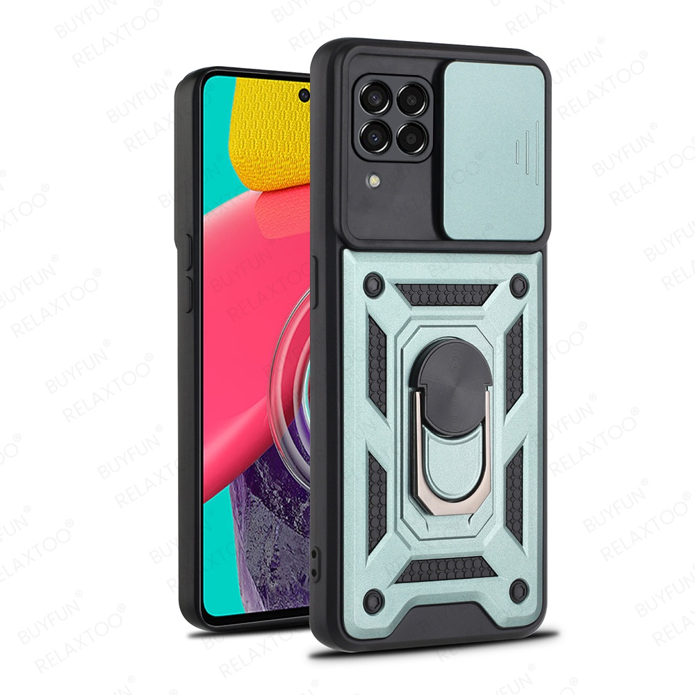 Ốp Điện Thoại Chống Sốc Có Nắp Trượt Bảo Vệ Camera Cho Samsung Galaxy M33 5G M53 M23 2022 M 53 23 33 5G 53M 5G