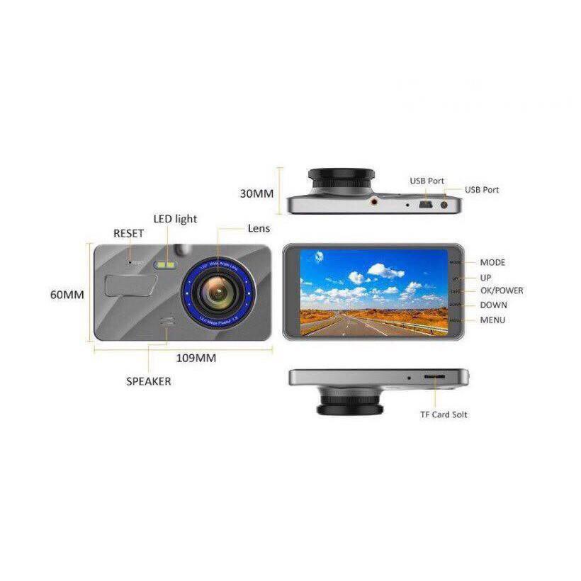[Giảm giá]  [RẺ SỐ 1 SHOPEE] Camera hành trình A6 Gps cảnh báo làn liền lùi fullHD | BigBuy360 - bigbuy360.vn