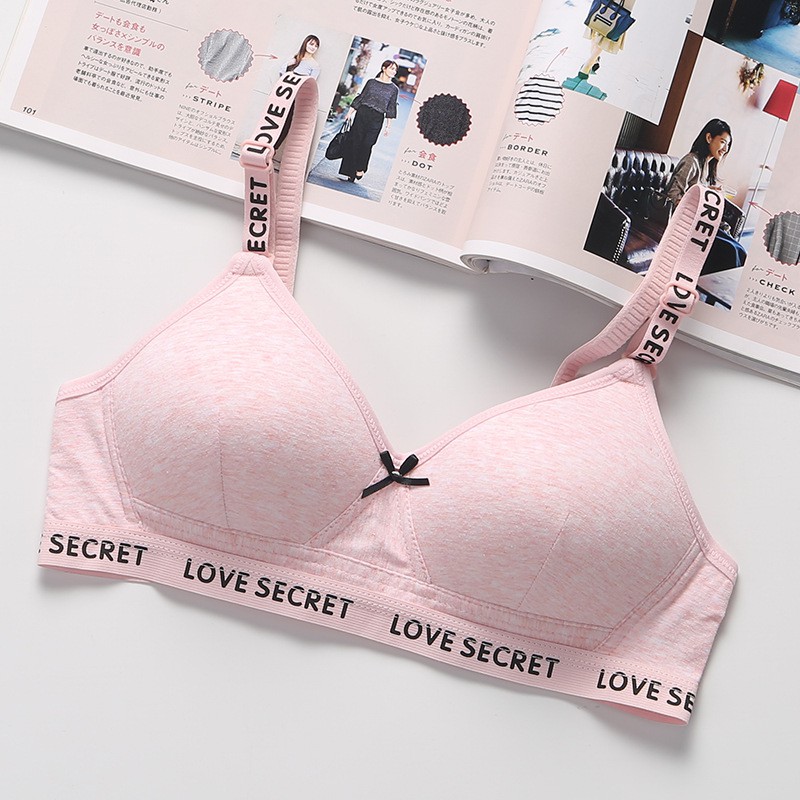 Áo Bra bralette áo lót ngực nữ sinh sinh viên SECRET mút mỏng chất cotton mềm mát phom ôm ngực_AL47 | BigBuy360 - bigbuy360.vn