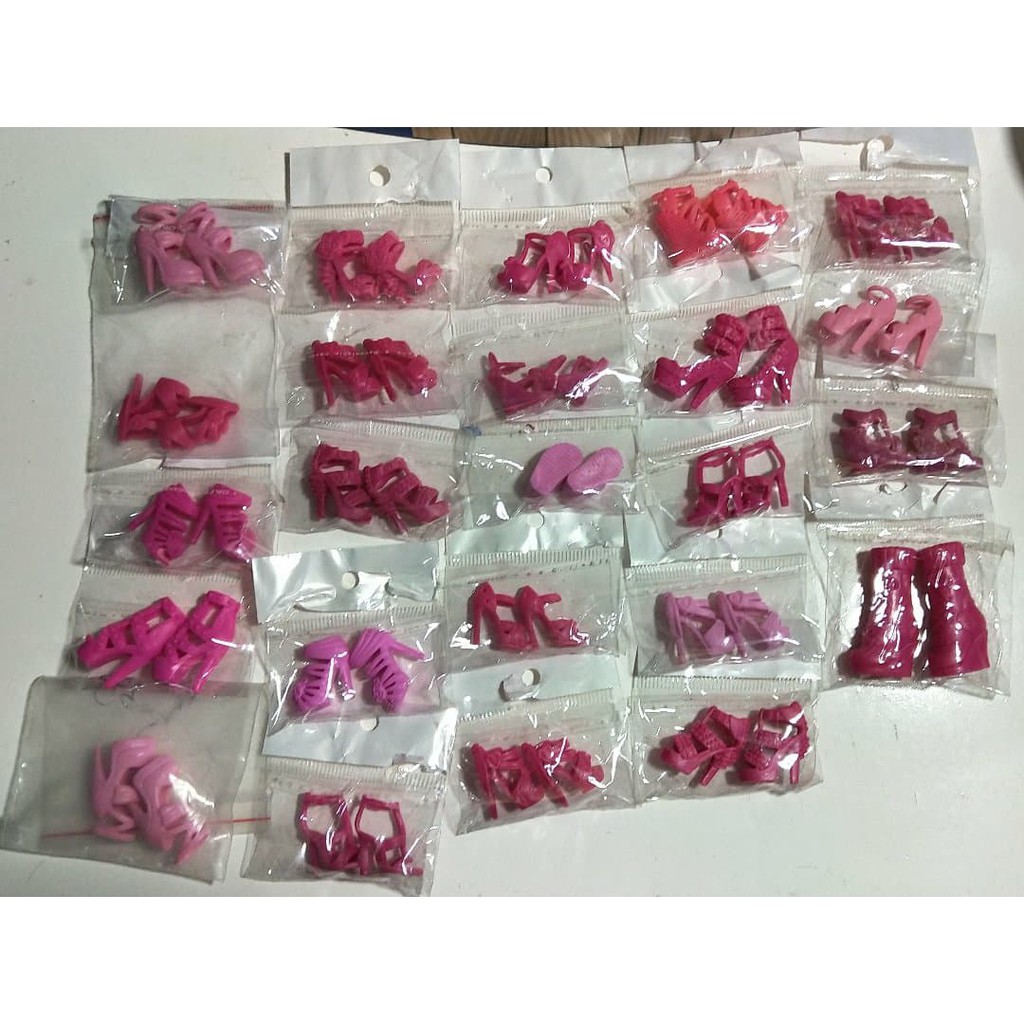 combo 20 đôi giày búp bê Barbie chính hãng mattel chính hãng của shop búp bê Candy
