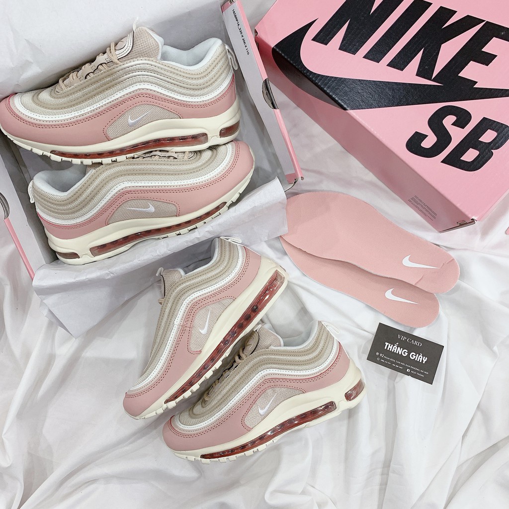 Giày Thể thao Giày Sneaker Nike Air Max 97 Xám Hồng Fullbox - District 13