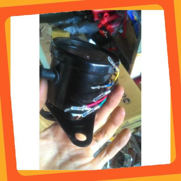 Đồng hồ cafe race mini kiểu tròn gắn mọi loại xe