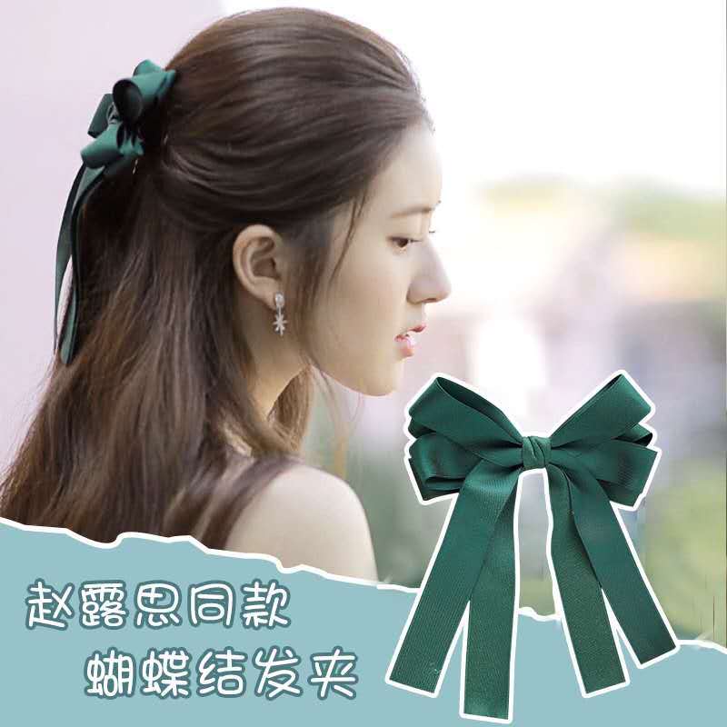 Kẹp Tóc Hình Nơ Lớn Phong Cách Retro Thời Trang