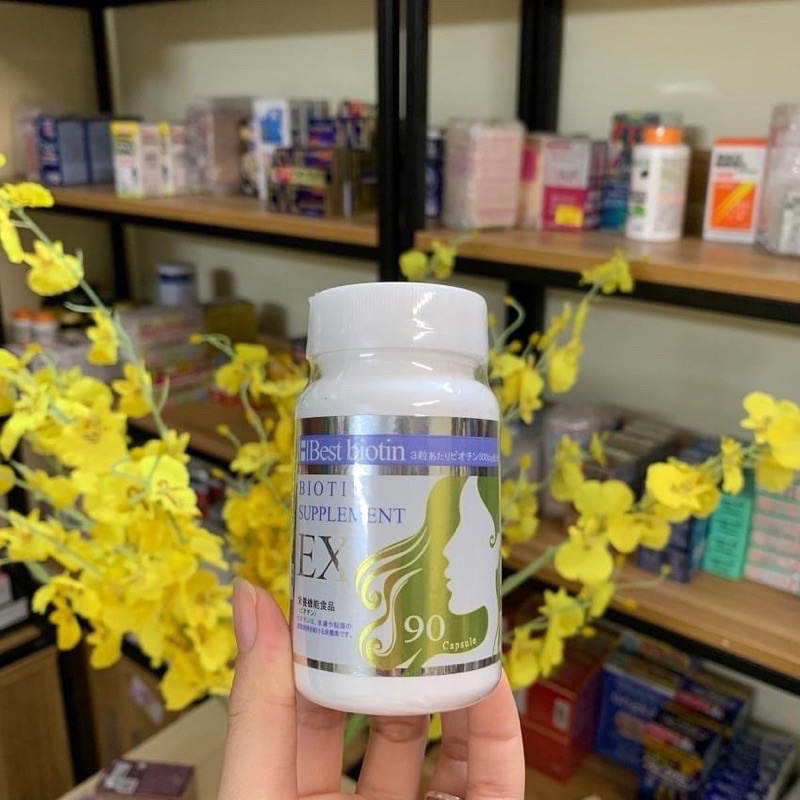 Viên uống hỗ trợ MỌC TÓC Best Biotin Supplement EX Nhật Bản 90 viên