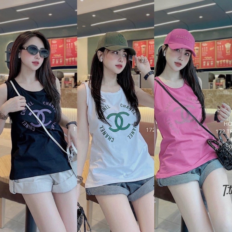 set 3 áo ba lỗ chaleo cho nữ