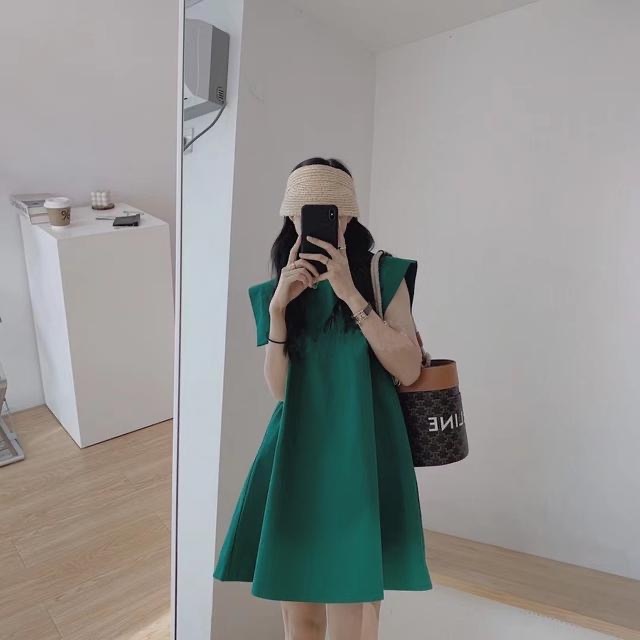 đầm đen đầm xanh lá váy ngắn đầm nữ váy tay bồng đầm đi tiệc váy tiểu thư sang chảnh đầm công sở váy đi chơi