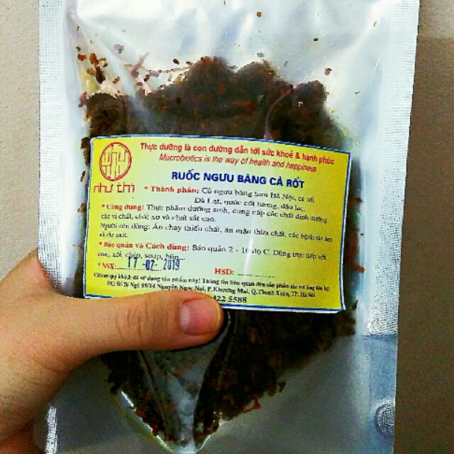 RUỐC NGƯU BÀNG CÀ RỐT