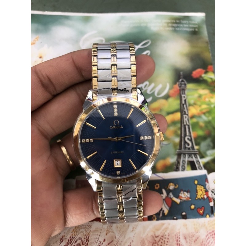 Đồng Hồ Nam Omega 802, dây kim loại, kính saphire chống xước, chống nước | BigBuy360 - bigbuy360.vn
