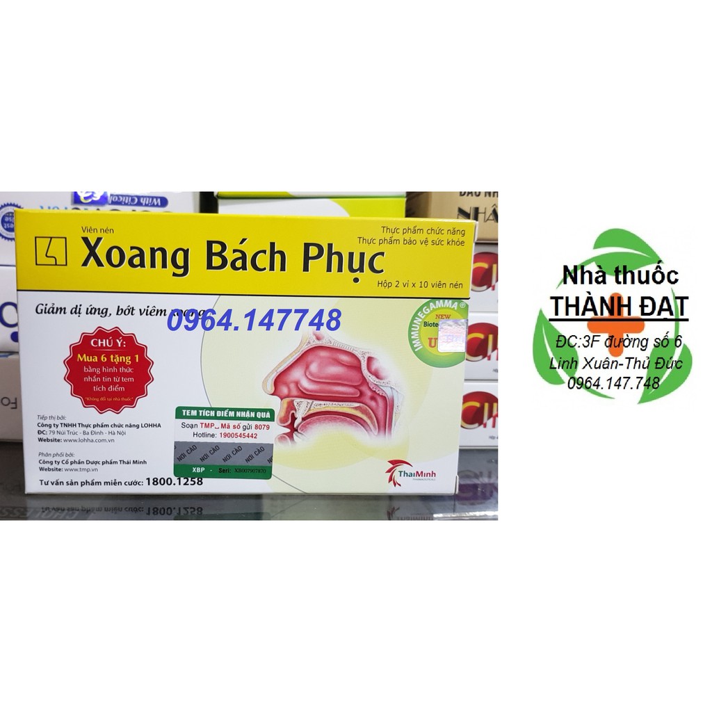 xoang bách phục hộp 20 viên