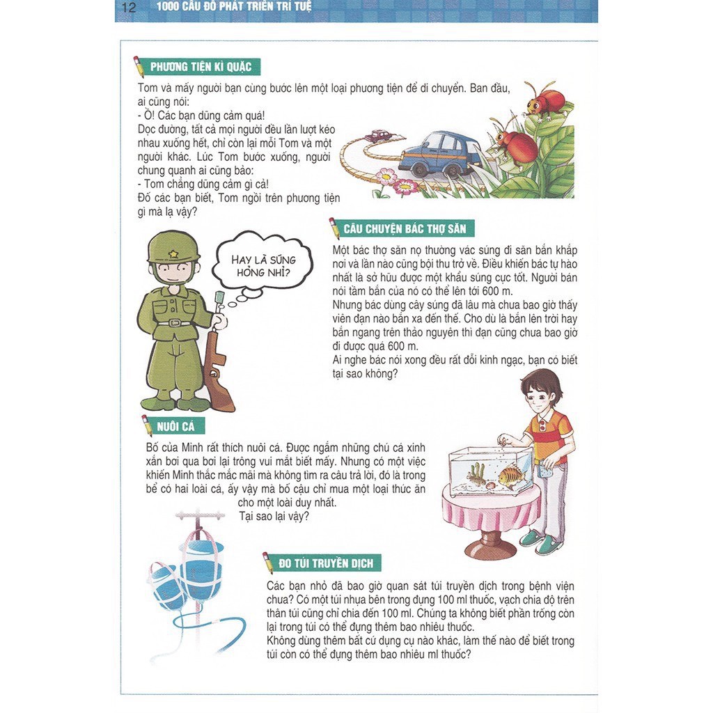 Sách - Combo 1000 Câu Đố Phát Triển Trí Tuệ (2 Cuốn)