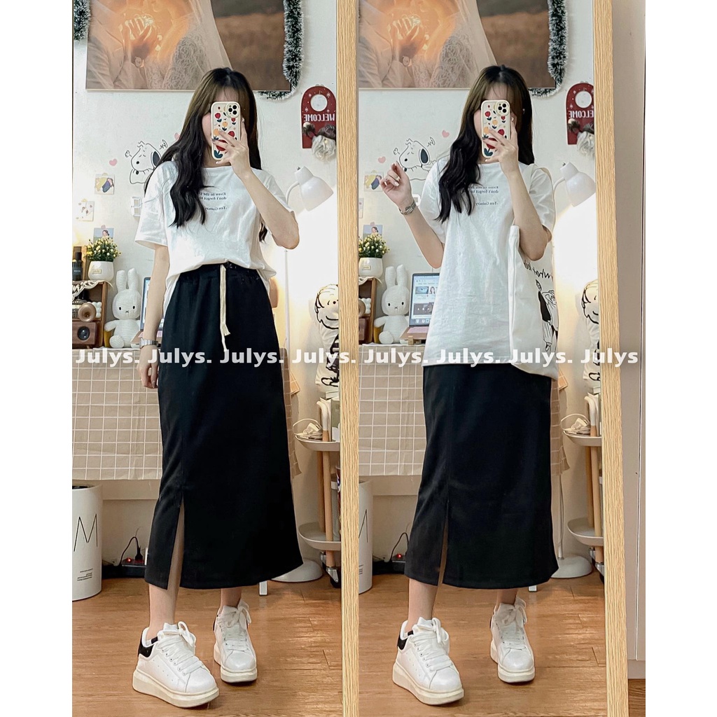 Áo phông Tess 4 màu thun cotton (ảnh thật Julys chụp kèm video)