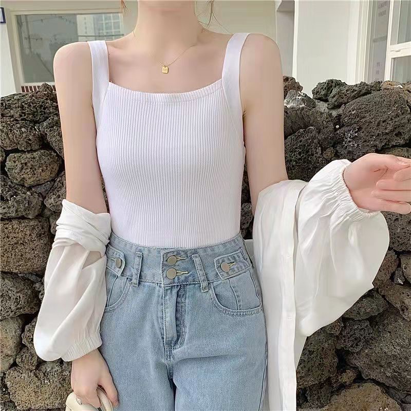 Áo hai dây thiết kế dệt kim hợp thời trang mùa hè 2023 cho nữ VN060