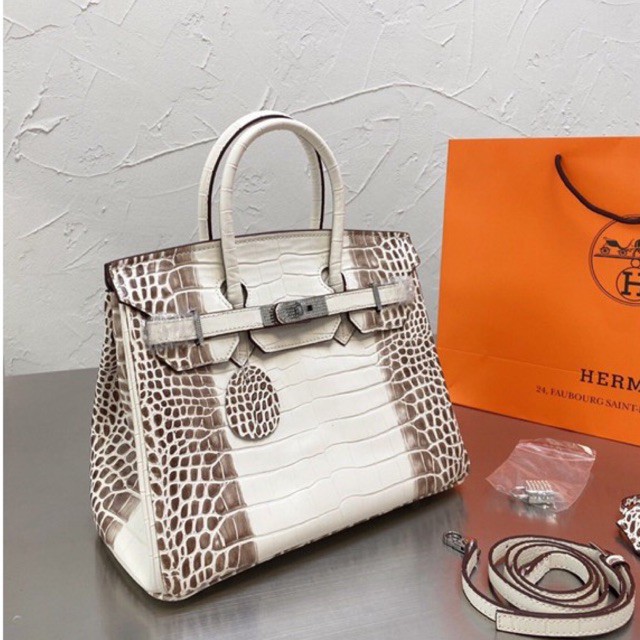 Túi xách thời trang phong cách retro Hermes birkin da thật cao cấp