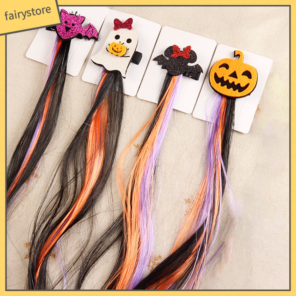 Kẹp Tóc Họa Tiết Halloween Nhiều Màu Sắc Độc Đáo Cho Bé