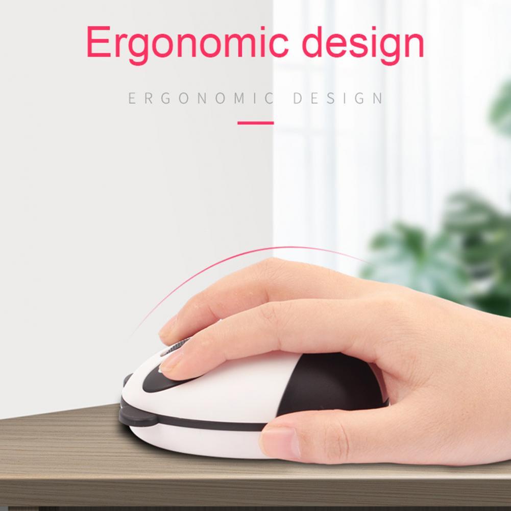 Chuột Quang Không Dây Hình Gấu Trúc Dễ Thương Cho PC Và Laptop