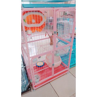 Chuồng mèo 3 tầng nan ống to(126x54x71cm)