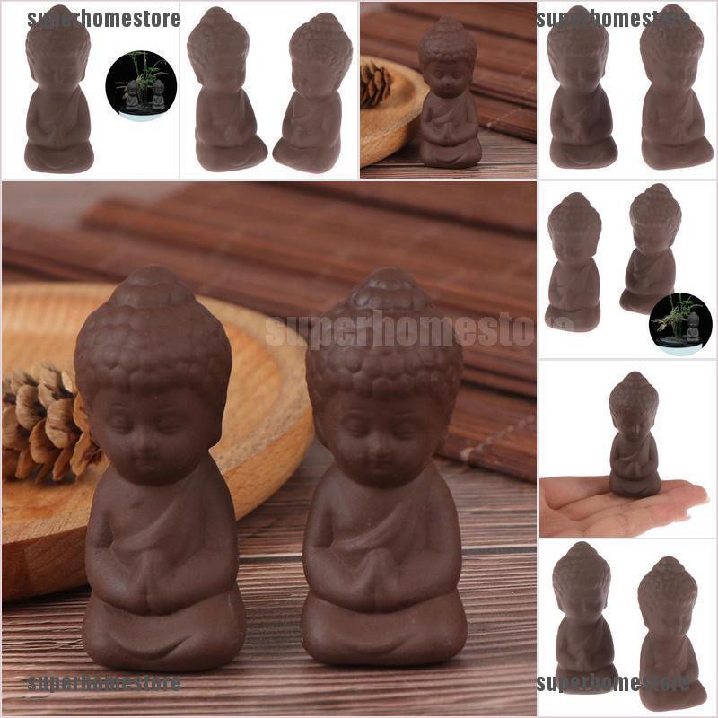 1 Bức Tượng Phật Ngồi Thiền Mini Bằng Gốm Trang Trí Nhà Cửa