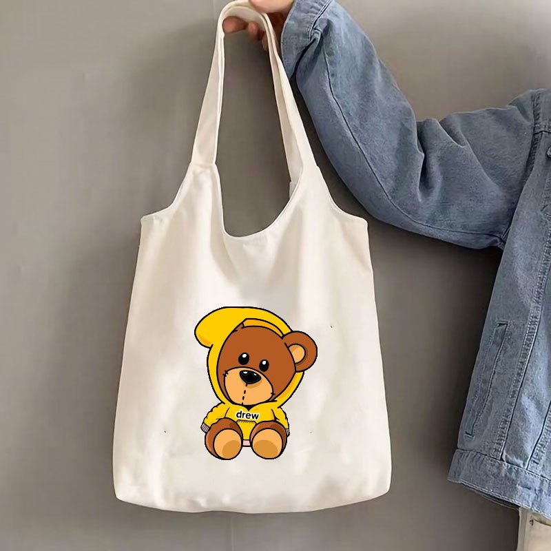 ❤️ GIÁ SỈ ❤️ Túi tote vải canvas phong cách Hàn quốc, có khóa miệng và nút hít ngăn phụ bên trong thời trang ulzzang