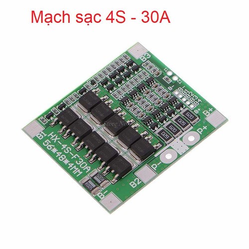 Mạch sạc bảo vệ pin 4S 30A - SAC4S30. ,Mạch sạc bảo vệ