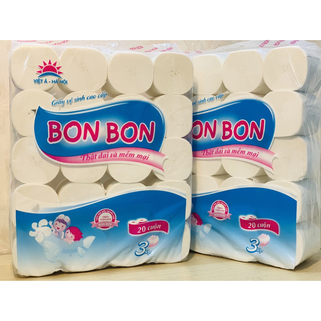 GIẤY VỆ SINH BON BON 20 CUỘN/DÂY