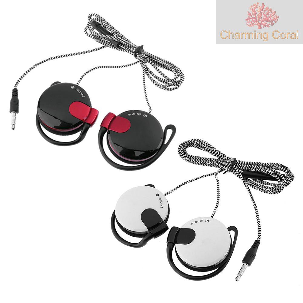 CTOY 3.5mm Wired Gaming Headset On-Ear Sports Headphones Ear-hook Music Earphones w/ Microphone In-line Control for Smartphones Tablet Laptop Desktop PC