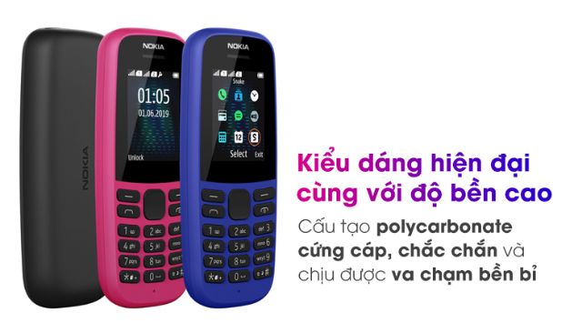 Điện thoại Nokia 105 - 1 SIM (2019)