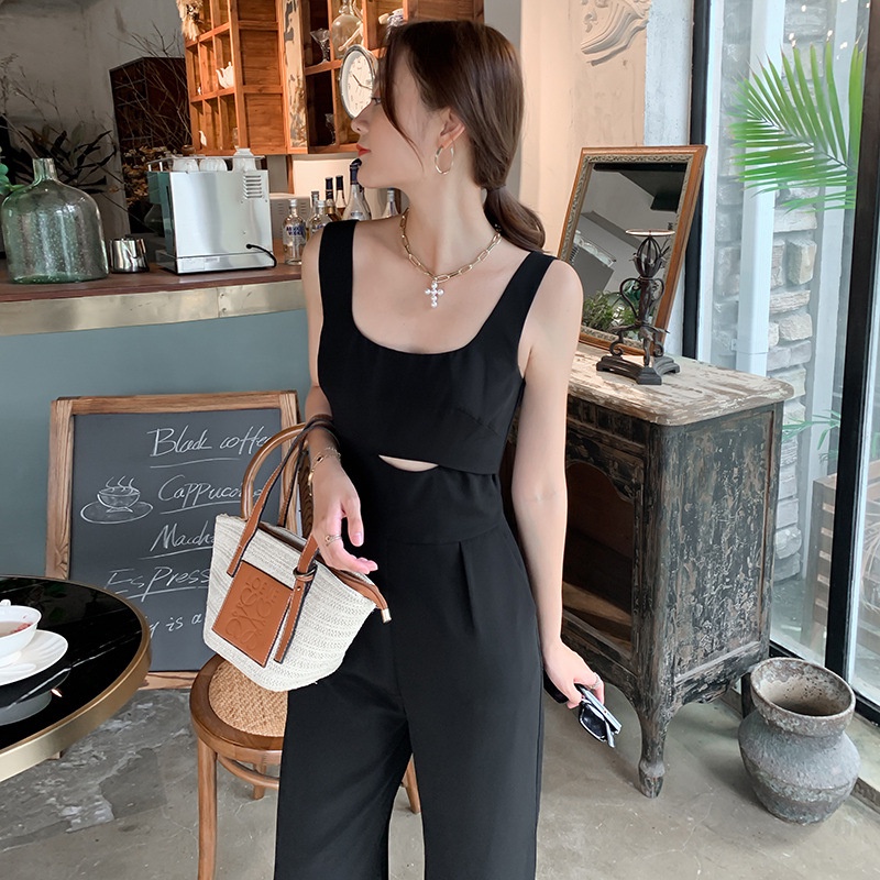 IELGY  Áo Liền Quần Giả Hai Mảnh Dáng Rộng Thời Trang Cho Nữ