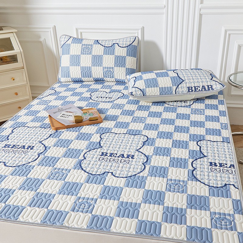 Chiếu điều hòa cao su non 5D M2T Bedding vải lụa Tencel mát cao su non Latex mềm mịn đủ kích thước m6/m8/2m2 HT Home