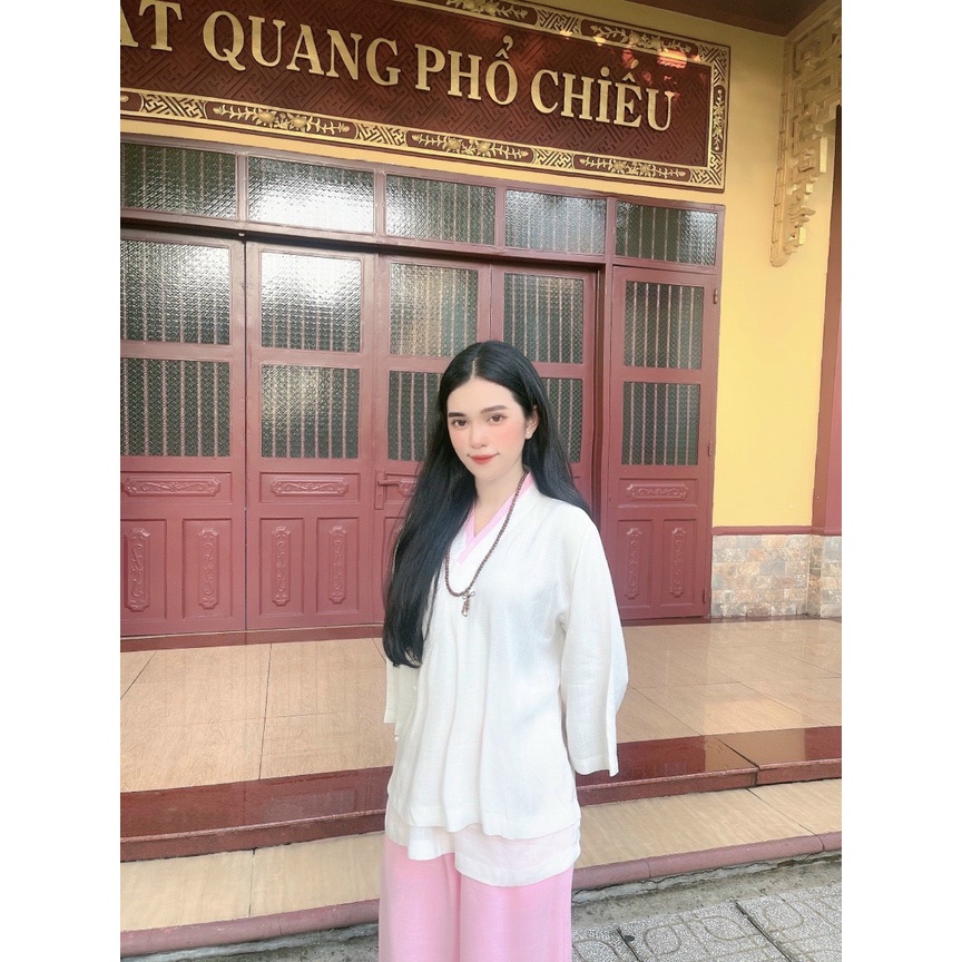 Đồ Lam Đi Chùa # Bộ Linen 2 lớp# Quần Áo Nữ Cao Cấp