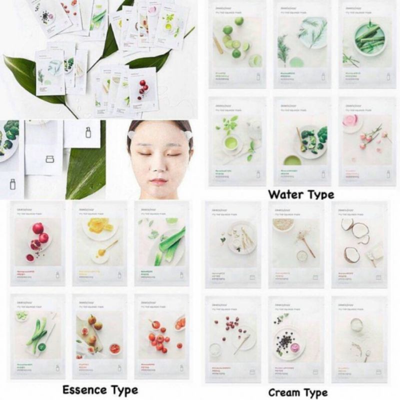 [RẺ VÔ ĐỊCH]Được chọn 18 Vị Mặt Nạ Innisfree Dưỡng Trắng,Cấp Ẩm(còn vị dừa)