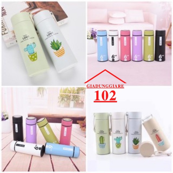 Bình nước thủy tinh 450ml có bọc nhựa chống nóng, chống trơn trượt, an toàn