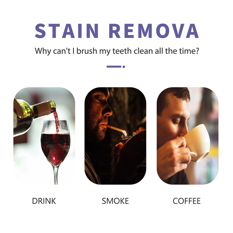 Bộ 7/14 Miếng Dán Trắng Răng Hút Thuốc Lá Cà Phê Soda Làm Trắng An Toàn Chống Nhạy Cảm