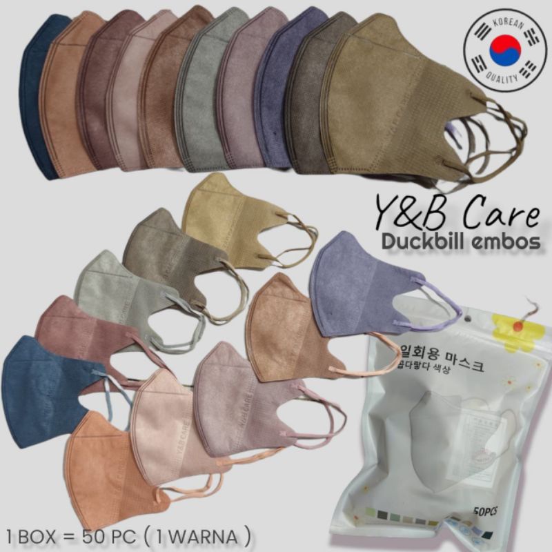 Hàng Có Sẵn Khẩu Trang Mỏ Vịt YNB Y & B Nhập Khẩu Hàn Quốc Chính Hãng Có Ambos YNB CARE 1 Hộp Màu Sắc Kệ Để Bánh Ngọt 3 Lớp 10 Màu Xinh Xắn