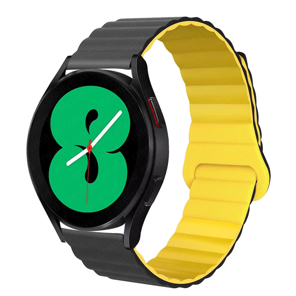 Dây Đeo Silicon Từ Tính Cho Đồng Hồ Samsung watch 4 40 44mm classic 42/46mm Huawei gt2 3 pro 20mm 22mm
