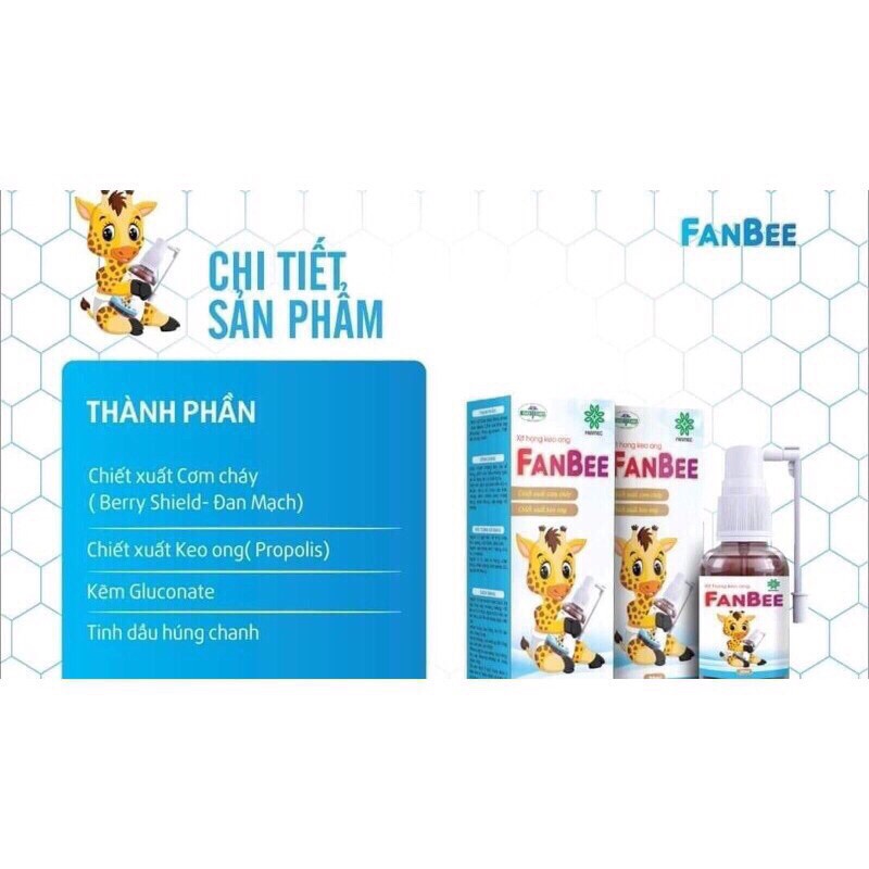 Xịt họng keo ong Fanbee | BigBuy360 - bigbuy360.vn