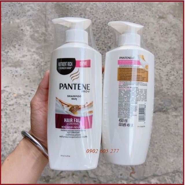 [hàng chính hãng]Dầu gội Pantene Thái Lan 450ml (xanh,hồng)