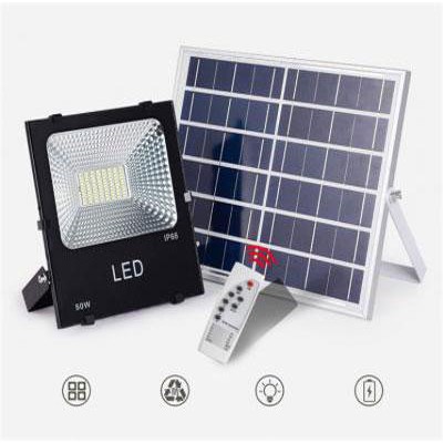 Đèn led pha năng lượng mặt trời 100w/60w đèn năng lượng mặt trời chính hãng Chống nước IP67 Nhôm đúc bảo hành