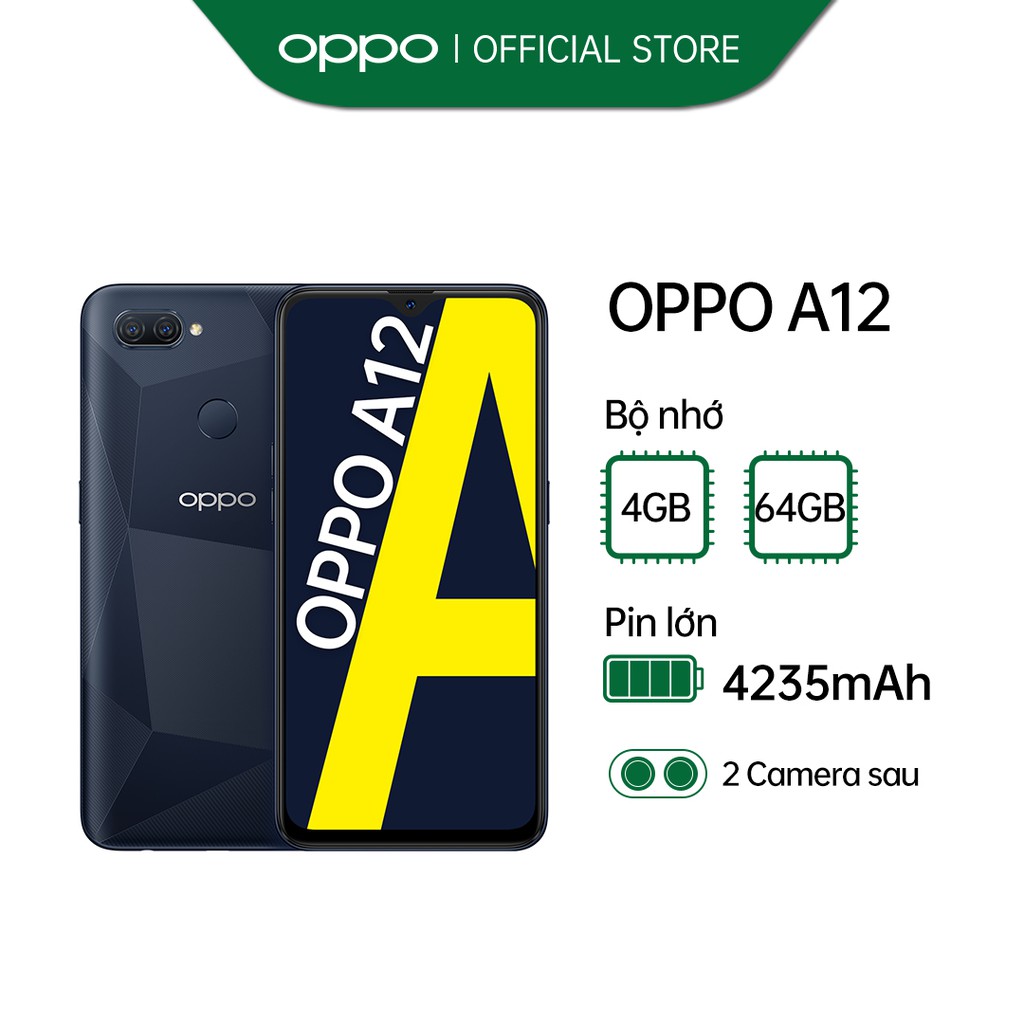 Điện Thoại OPPO A12 (4GB/64GB) - Hàng Chính Hãng