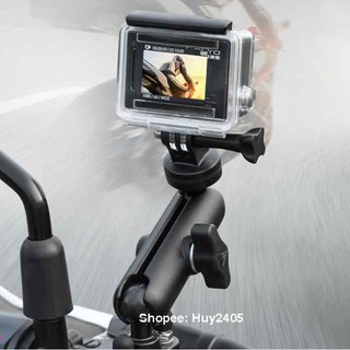 Giá đỡ Camera Hành Trình Gắn Chân Gương Xe Máy Moto Wolf - Phụ Kiện Camera Hành Trình
