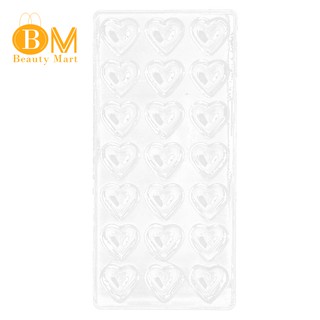 Khuôn nhựa làm socola hình trái tim