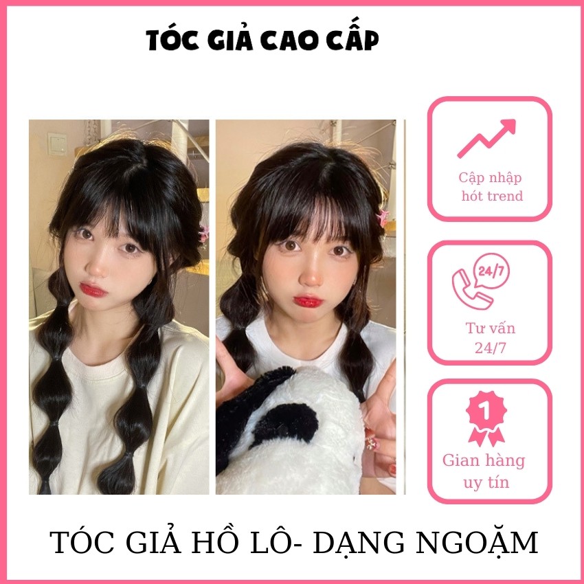 Tóc giả hồ lô, dạng ngoặm nhỏ