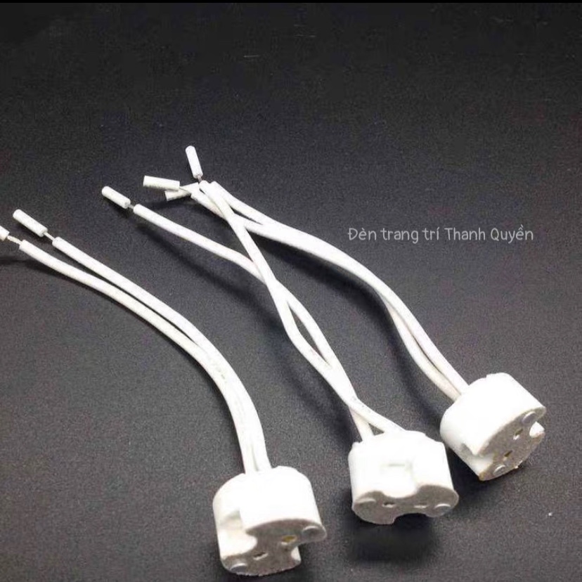 Đui đèn mắt ếch dùng cho bóng chân ghim G4, MR16, GU5.3. công suất tối đa 100w siêu rẻ